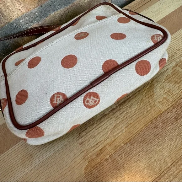 Dooney & Bourke Polka Dot Small Canvas Shoulder - Picture 3 of 10